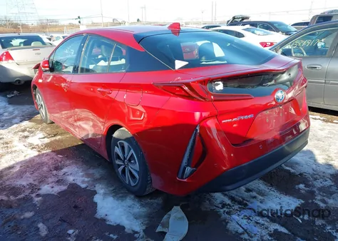 2017 Toyota Prius Prime Advanced z USA, uszkodzony, nr VIN JTDKARFP7H3006936